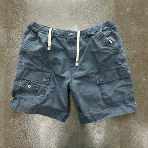 Vintage Grey Boston Traders Size XL Drawstring Adjustable Cotton Cargo Shorts